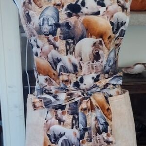 Pig Print Apron